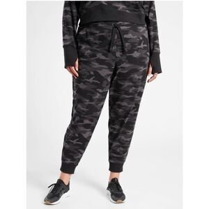 Athleta Triumph Black Gray Camo Printed Jogger Sweatpants Size 3X